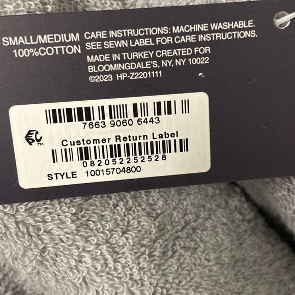 - Hudson Park VELOUR ROBE S/M - Picture 4 of 7